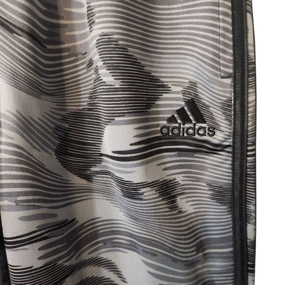 Adidas Kids Training Pants Black Gray Boys Size 10/12 Medium Joggers - Picture 3 of 6
